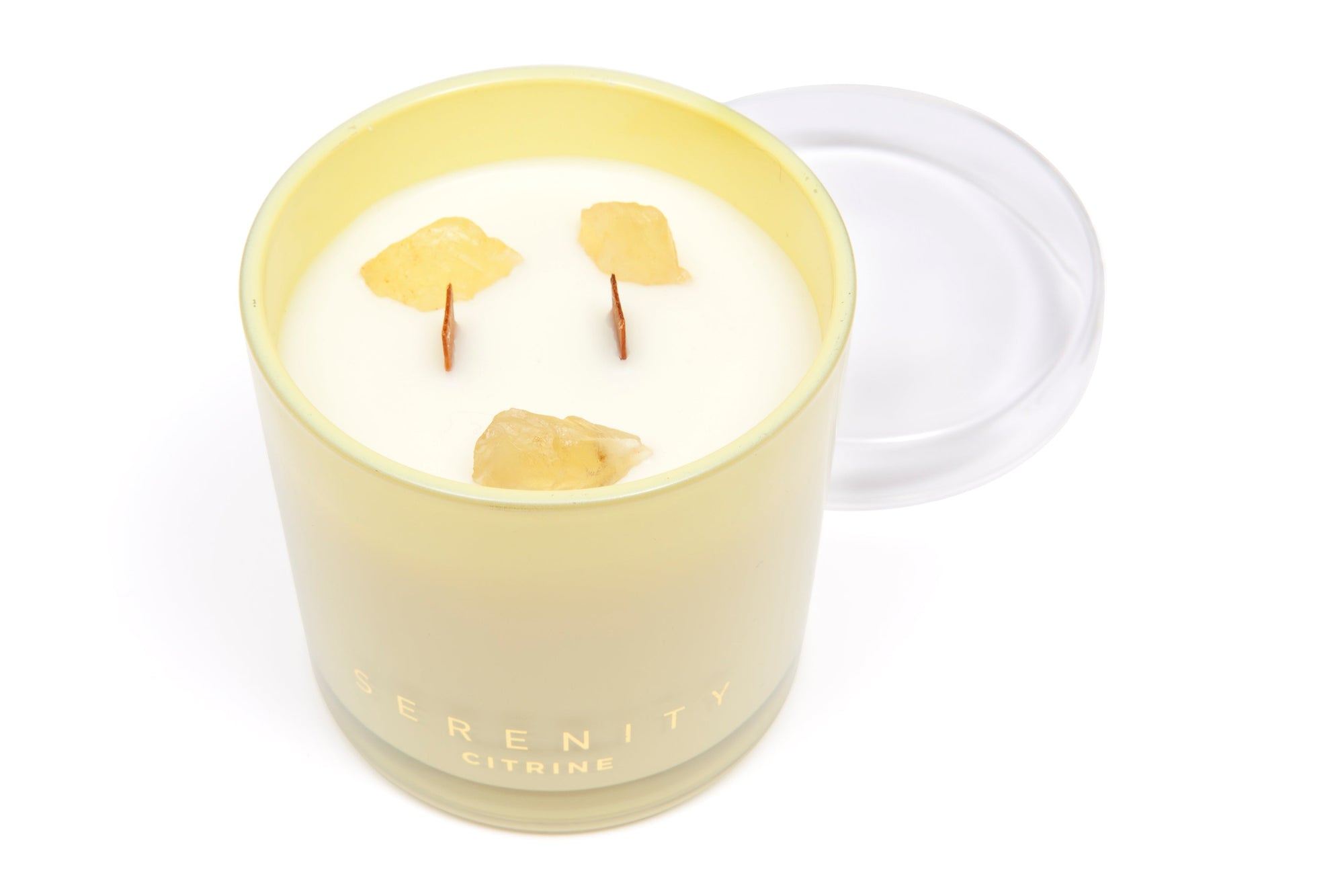 Energise Citrine Crystal 300g Candle