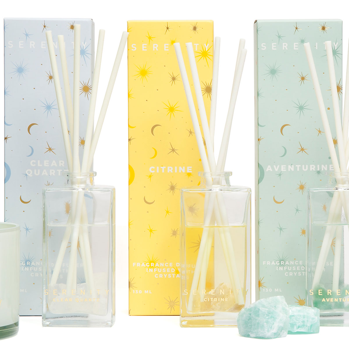 Energise Citrine Crystal 130ml Diffuser